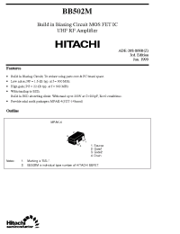 Datasheet BB502 производства Hitachi